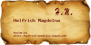 Helfrich Magdolna névjegykártya