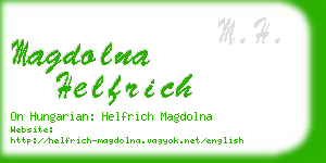 magdolna helfrich business card